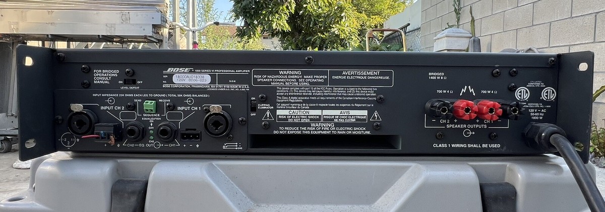 Bose 1800 Series Vl Professional Power Amplifier | eBay