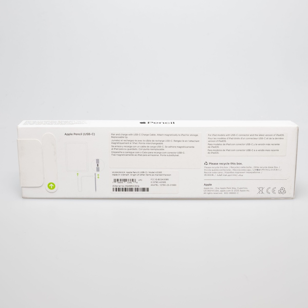 Apple Pencil USB-C A3085 MUWA3AM/A - New in Sealed Box | eBay