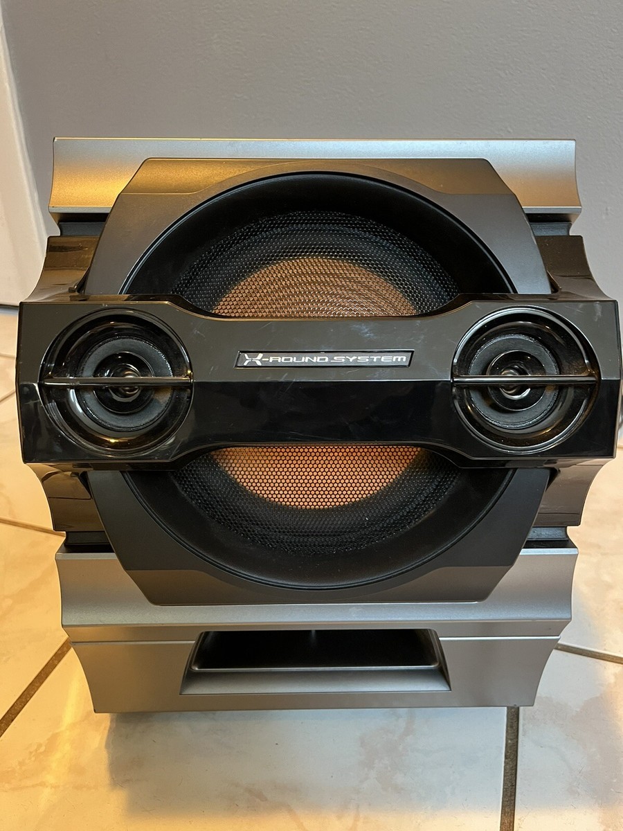 RARE Front L R VINTAGE SONY X-ROUND SYSTEM 6 OHMS STEREO SPEAKERS