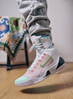 🔥Nike Kobe IX Elite High White Basketball Shoe FZ7335-101 Mens