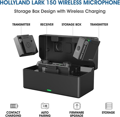 Hollyland LARK 150 Compact Digital Wireless Dual Lavalier