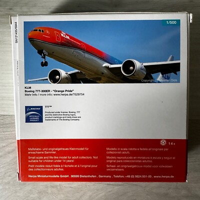 Herpa Wings KLM Royal Dutch Airlines 