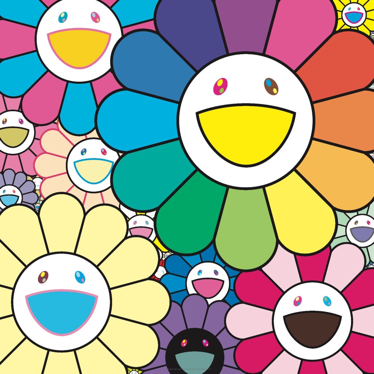 Takashi Murakami Lots of Flowers print ED 300 Authentic zingaro | eBay