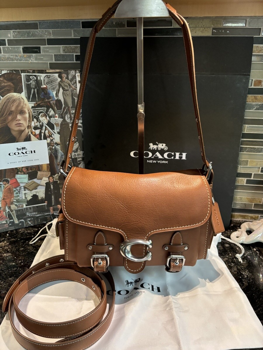 COACH Cargo Soft Western Tabby Shoulder Bag Burnished Amber Grain