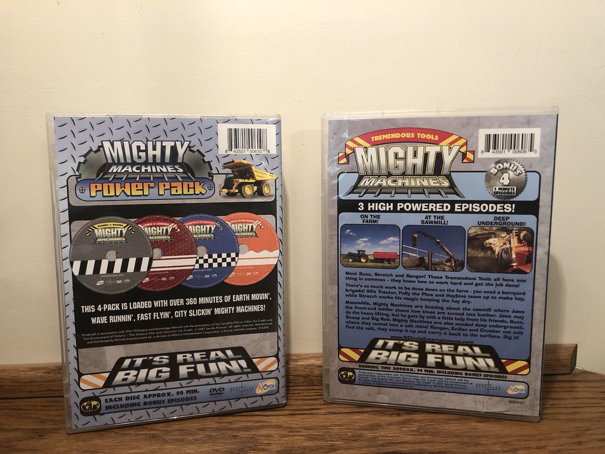 Mighty Machines “Power Pack 4 DVD's & Tremendous Tools 1 DVD” | eBay