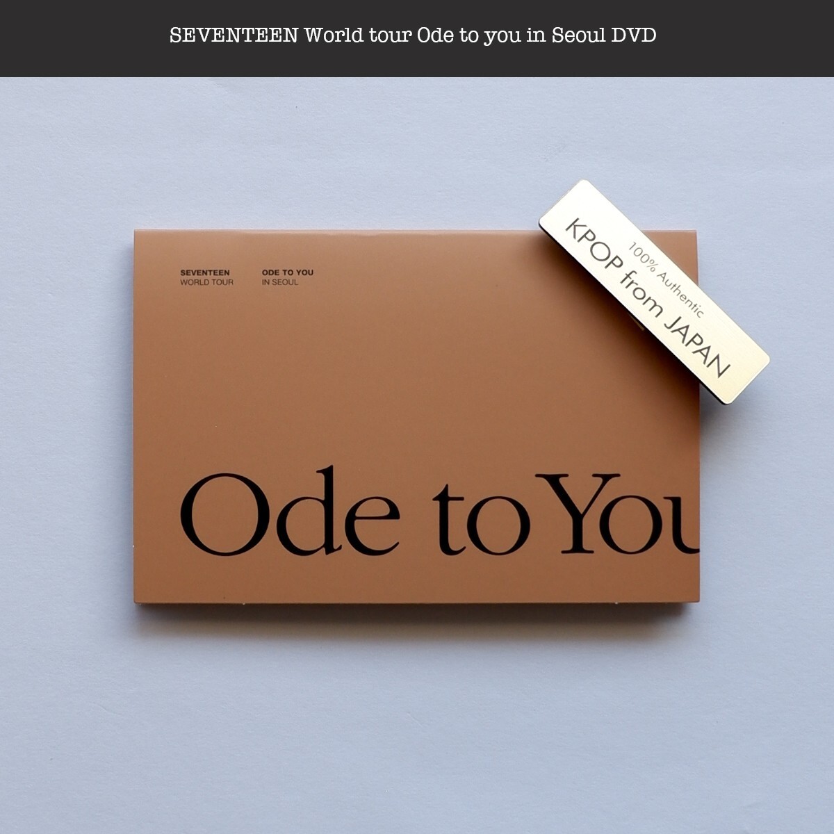SEVENTEEN World Tour Ode to you in Seoul DVD Japan edition