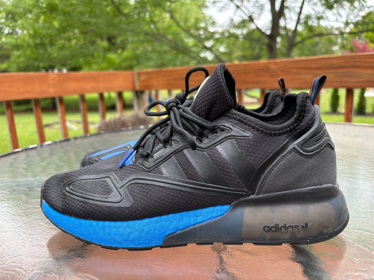 Adidas ZX 2K NASA Mens Running Shoes FX7029 Black Blue Size 9.5 | eBay