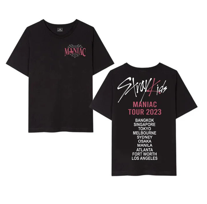Stray Kids World Tour 2023 MANIAC T-Shirt TShirt Tee Unisex | eBay