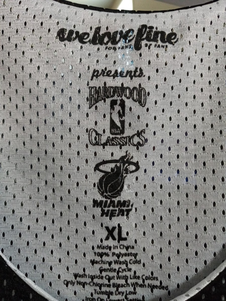 RARE Miami Heat NBA Hardwood Classics Mesh We Love Fine Jersey XL