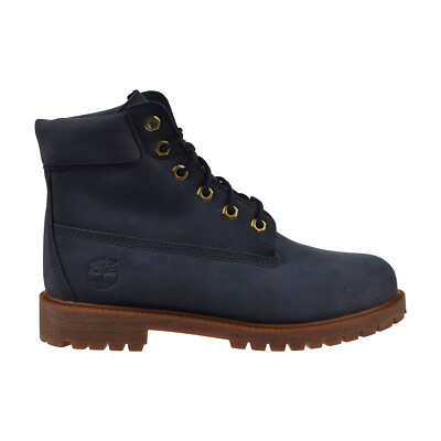 Timberland Premium Big Kids' Boots Dark Blue Nubuck TB0A27JA | eBay