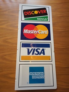 Visa Mastercard Sign | eBay