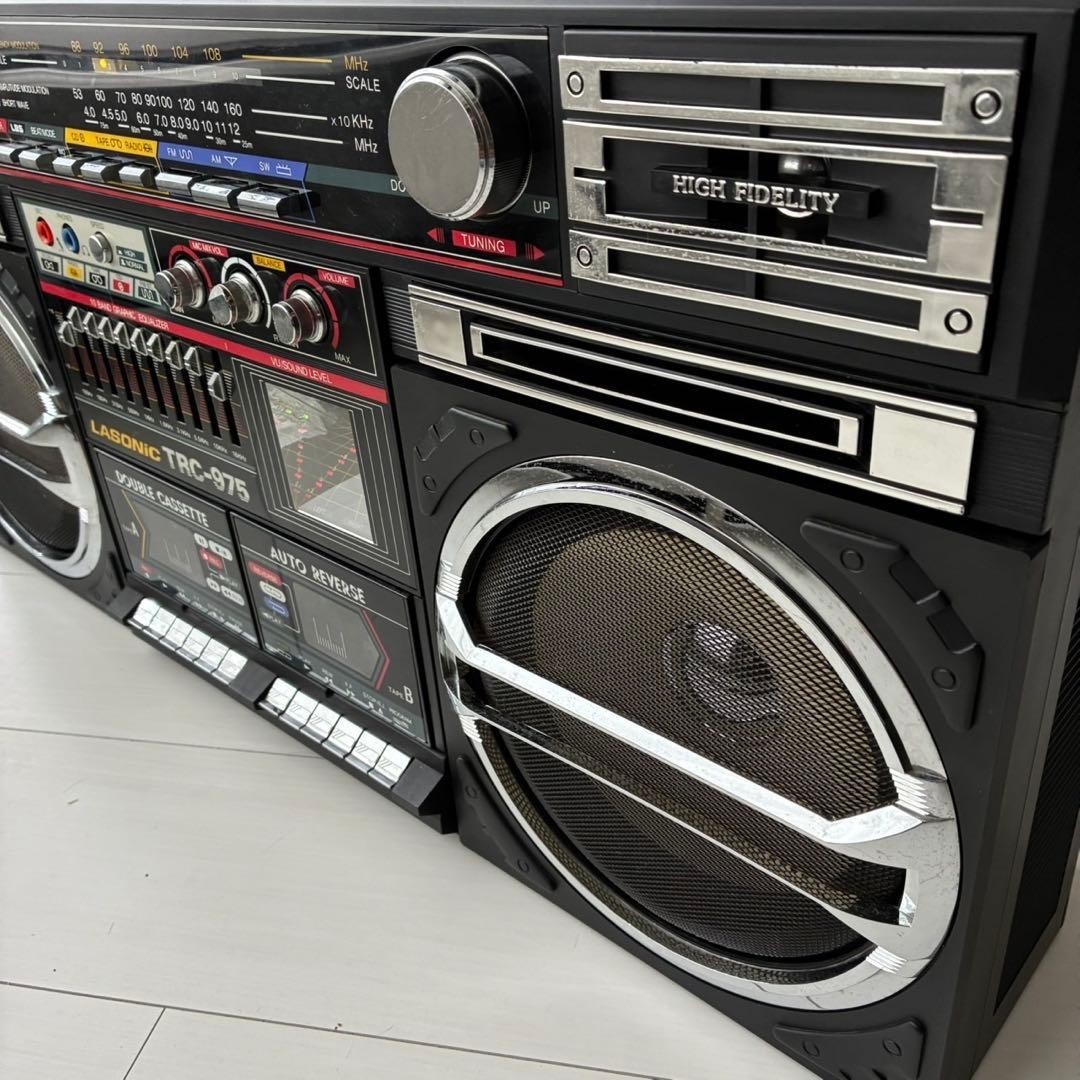RARE LASONIC TRC-975 Vintage Ghetto Blaster Boombox 1990s One