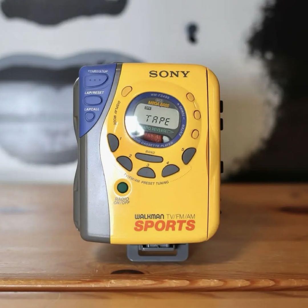 Sony Sports Walkman WM-FS495 Auto Reverse MegaBass Belt Clip F/S
