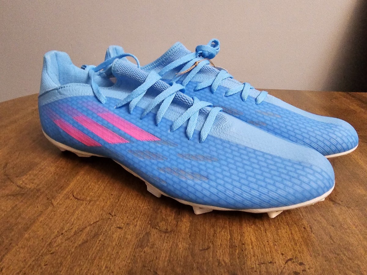 Adidas X Speedflow.3 FG GW7483 Aqua Blue Football Soccer Cleat