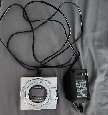 SHARP MD-MS722-S PORTABLE MINIDISC RECORDER Player - MD-MS722