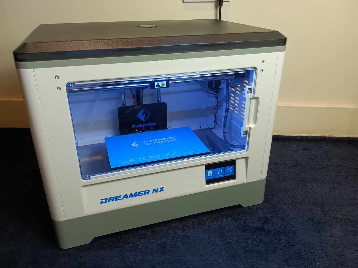 Flashforge Dreamer NX 3D Printer Single-Extruder Clear Door and