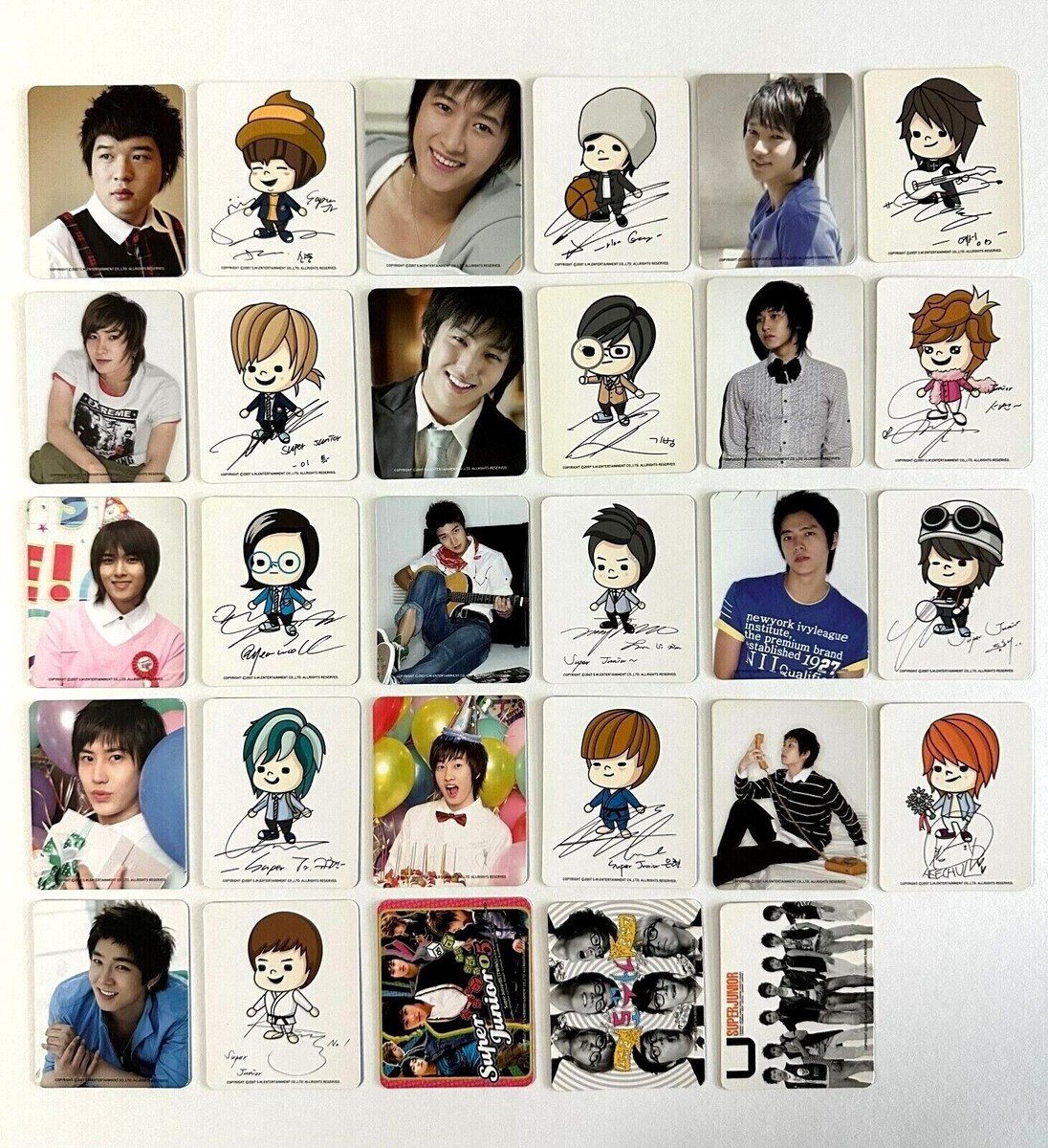 SUJU Super Junior 2007 Memory Game Card Official Photocard - Very