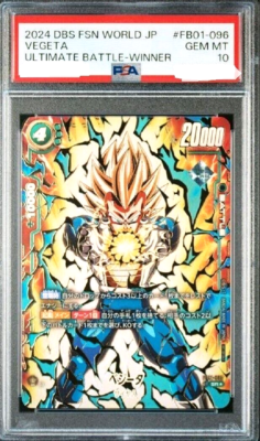 PSA 10 Dragon Ball Fusion World Vegeta FB01-096 Ultimate Battle