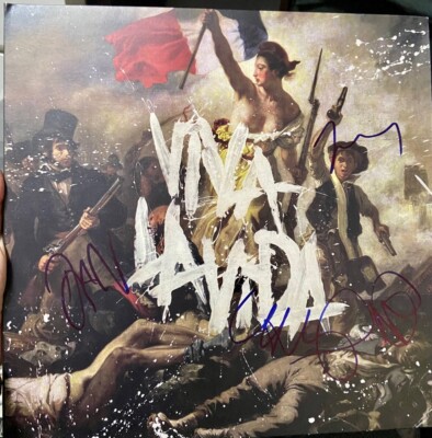 Coldplay Viva la vida Signed LP VInyl Album All 4 members COA | eBay