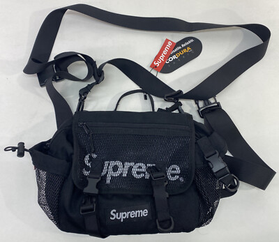 SS20 Supreme Waist Bag Black Shoulder Belt Cordura | eBay
