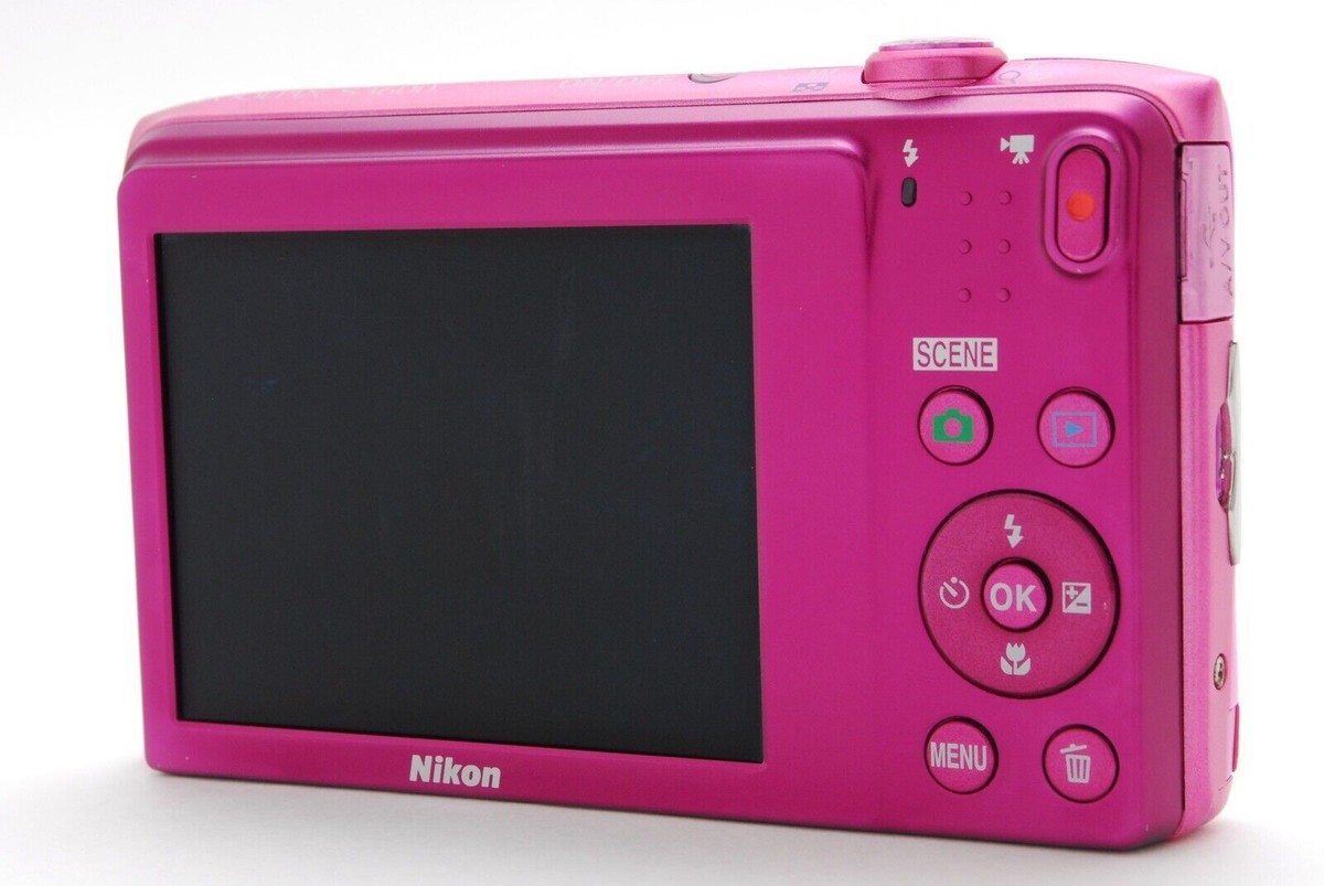 Nikon Coolpix S3600 Pink 8x Optical Zoom 20.1MP Digital Camera | eBay
