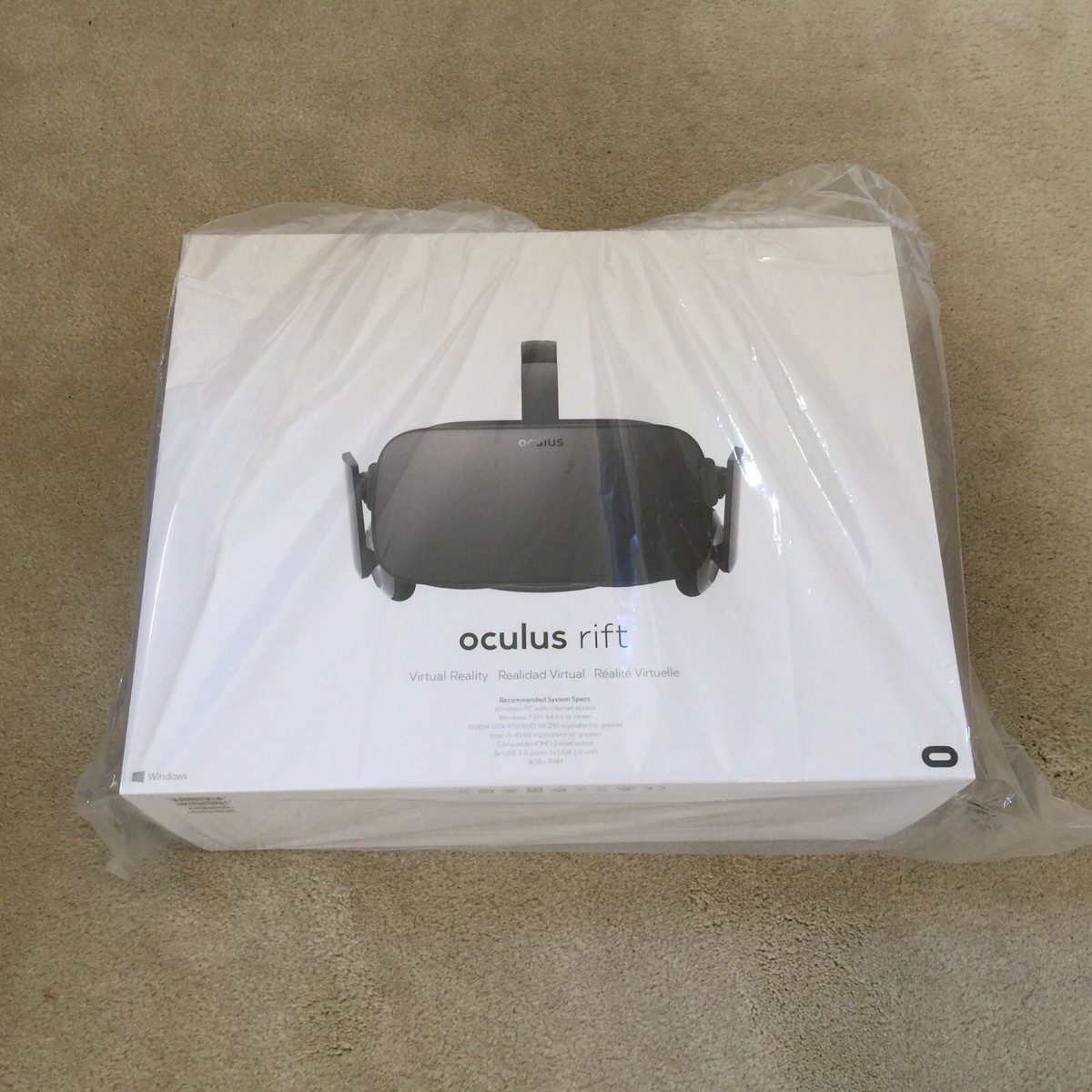 Meta Oculus Rift CV1 VR Virtual Reality Headset System - Black for