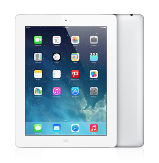 Apple iPad 4th Gen A1458 Wi-Fi 16GB Silver/ White 9.7