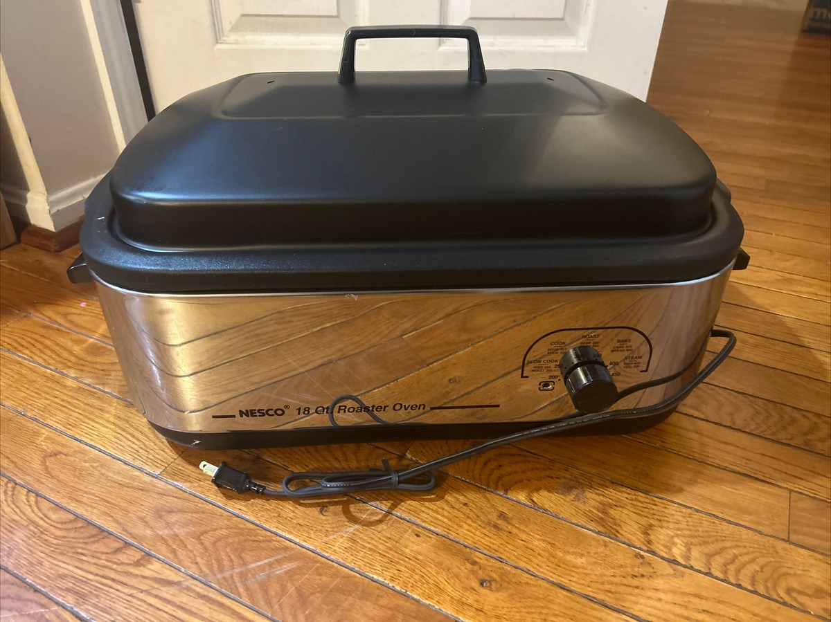 Nesco 18 QT Millennium Non Stick Roaster Oven Convection Black