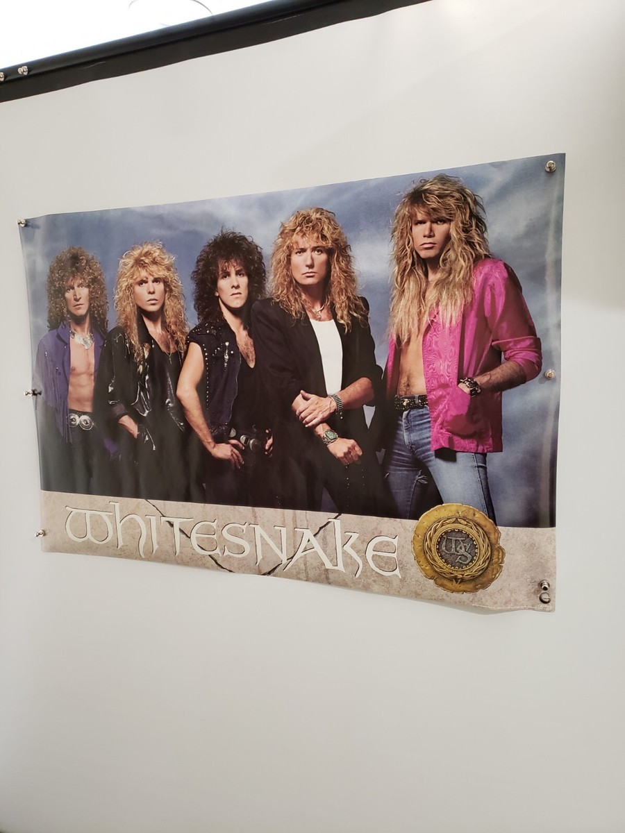 Whitesnake Band Rare Original 1987 Vintage Promotional Poster 23