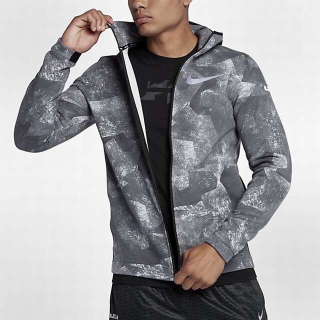 Nike LeBron MVP Showtime Grey CAMO Black DriFit Basketball Full