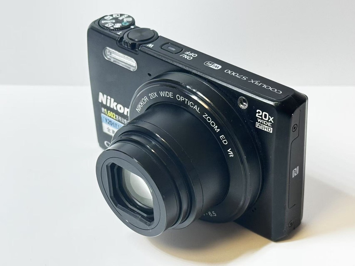 Nikon COOLPIX S7000 16MP Digital Camera - 20x Zoom & WiFi Black 95