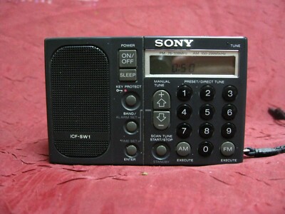 Sony ICF-SW1 Shortwave AM FM PLL Receiver Radio Portable HAS AN