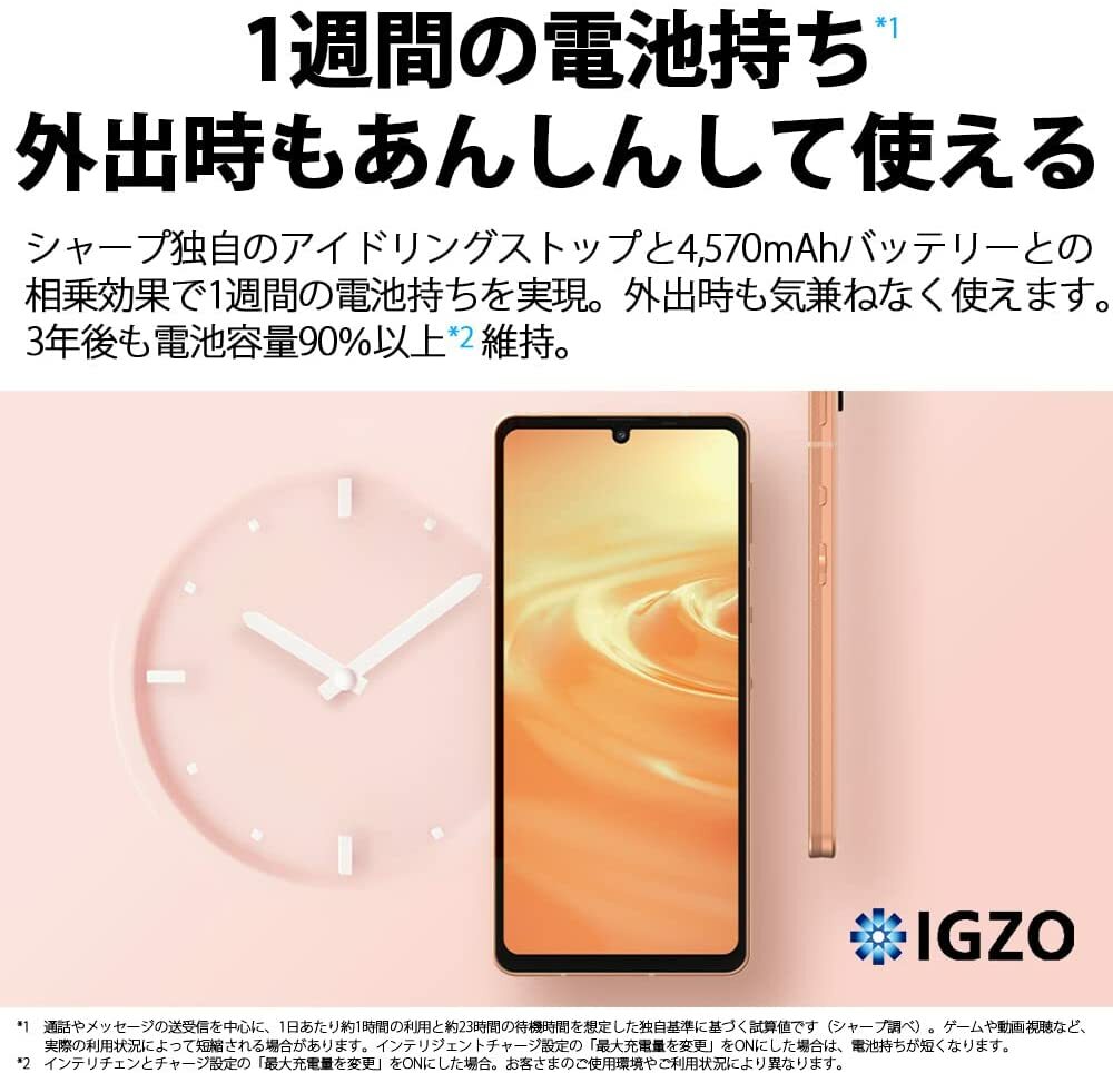 SHARP AQUOS sense6 SH-RM19 4GB 64GB Android Smartphone Unlocked