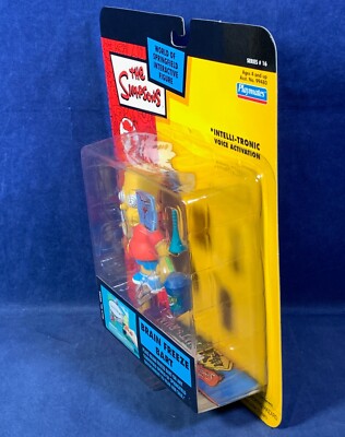 New BRAIN FREEZE BART WOS Simpsons PLAYMATES SERIES 16 Interactive