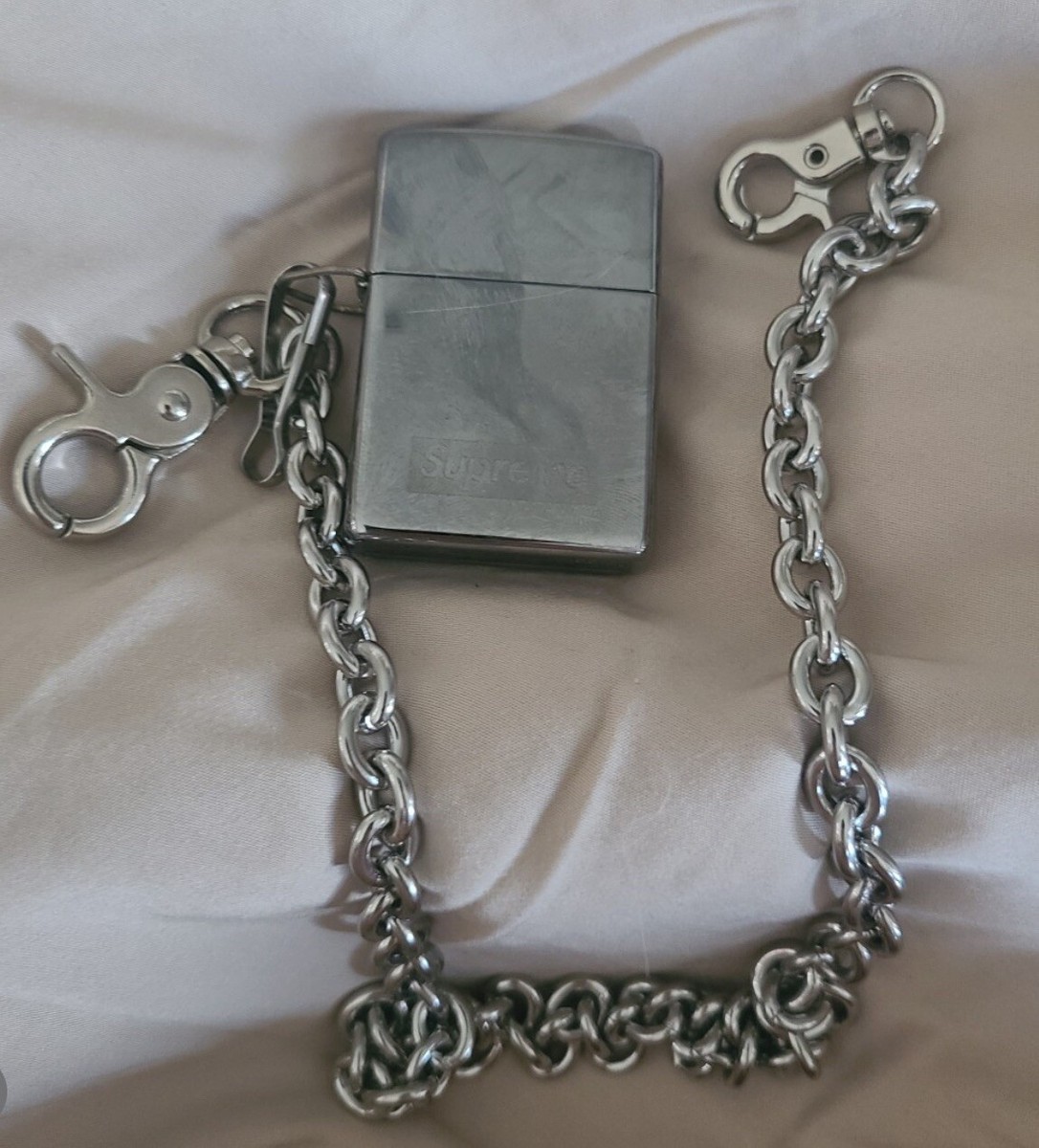 Supreme Zippo With Chain Lighter (SILVER) | eBay