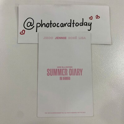 BLACKPINK SUMMER DIARY 2019 IN HAWAII OFFICIAL PHOTOCARD POLA KPOP