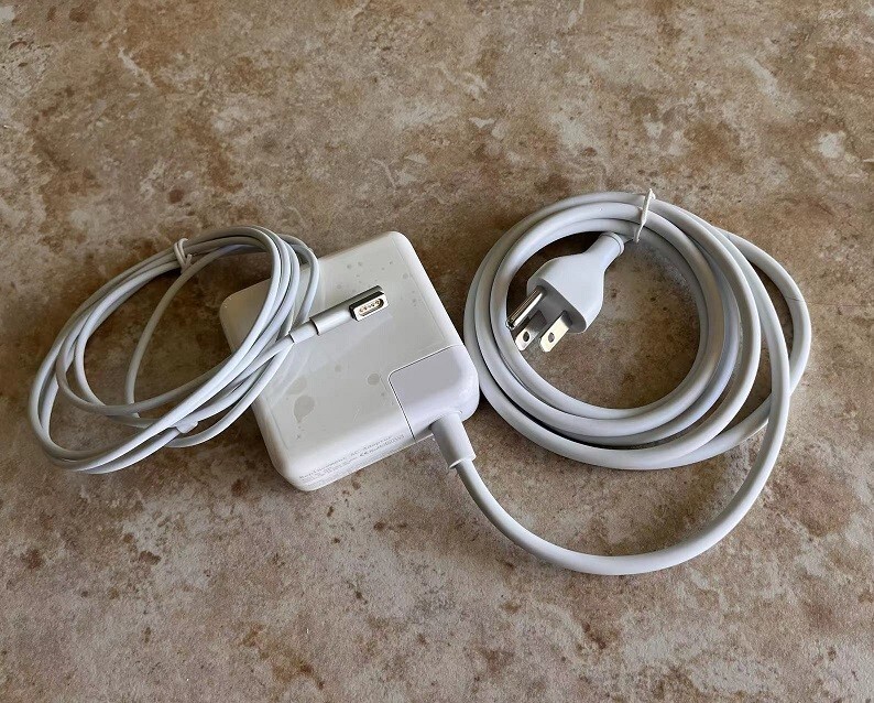 MacBook Pro Charger 60W L Tip Connector With 6 Feet Extension Cord