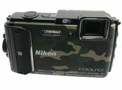 Nikon COOLPIX AW130 Digital Camera W. 5x Zoom Lens Camouflage