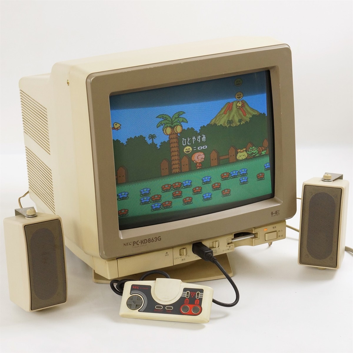 PC-KD863G NEC PC-Engine Console System Color Display Tested JAPAN