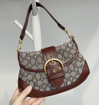 Coach Brown Signature Handbag for sale - eBay