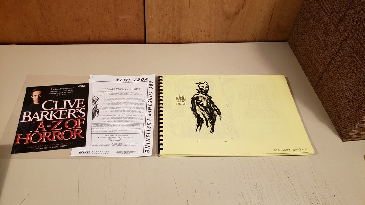 CLIVE BARKER'S A-Z OF HORROR *SIGNED ADVANCE READING COPY* +TS+ | eBay