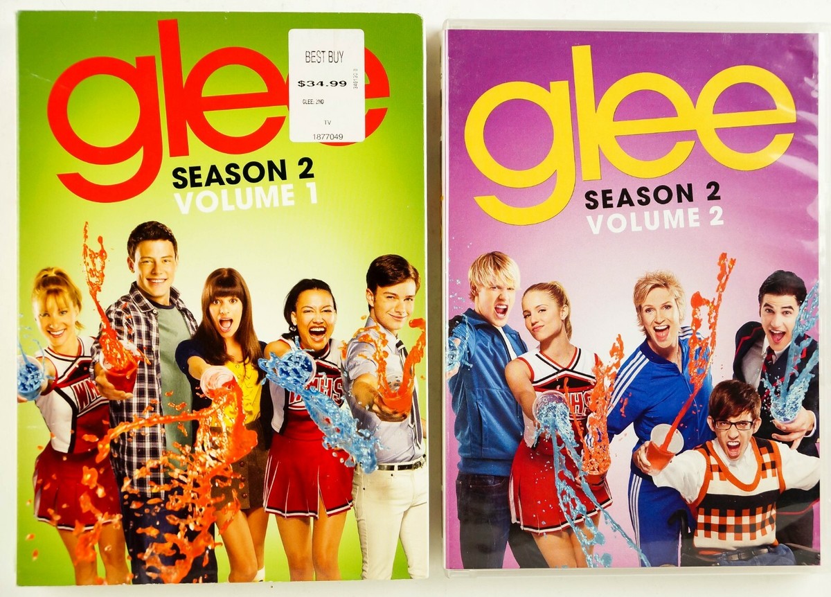 Glee Season 2, Volume 1 & Volume 2 DVD Box Sets,7 Disc,22 Season 2