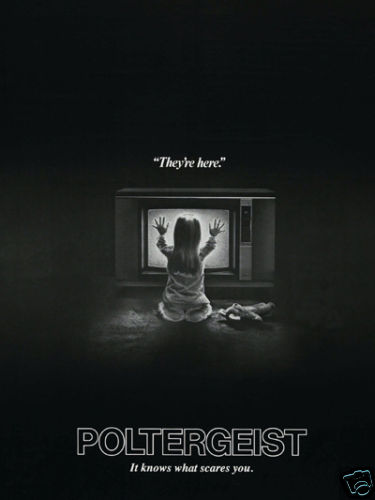 Poltergeist They're here cult horror movie poster print | eBay