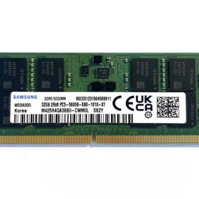 Samsung 64GB (2X32GB) DDR5 5600MHz PC5-44800 SODIMM Memory Ram