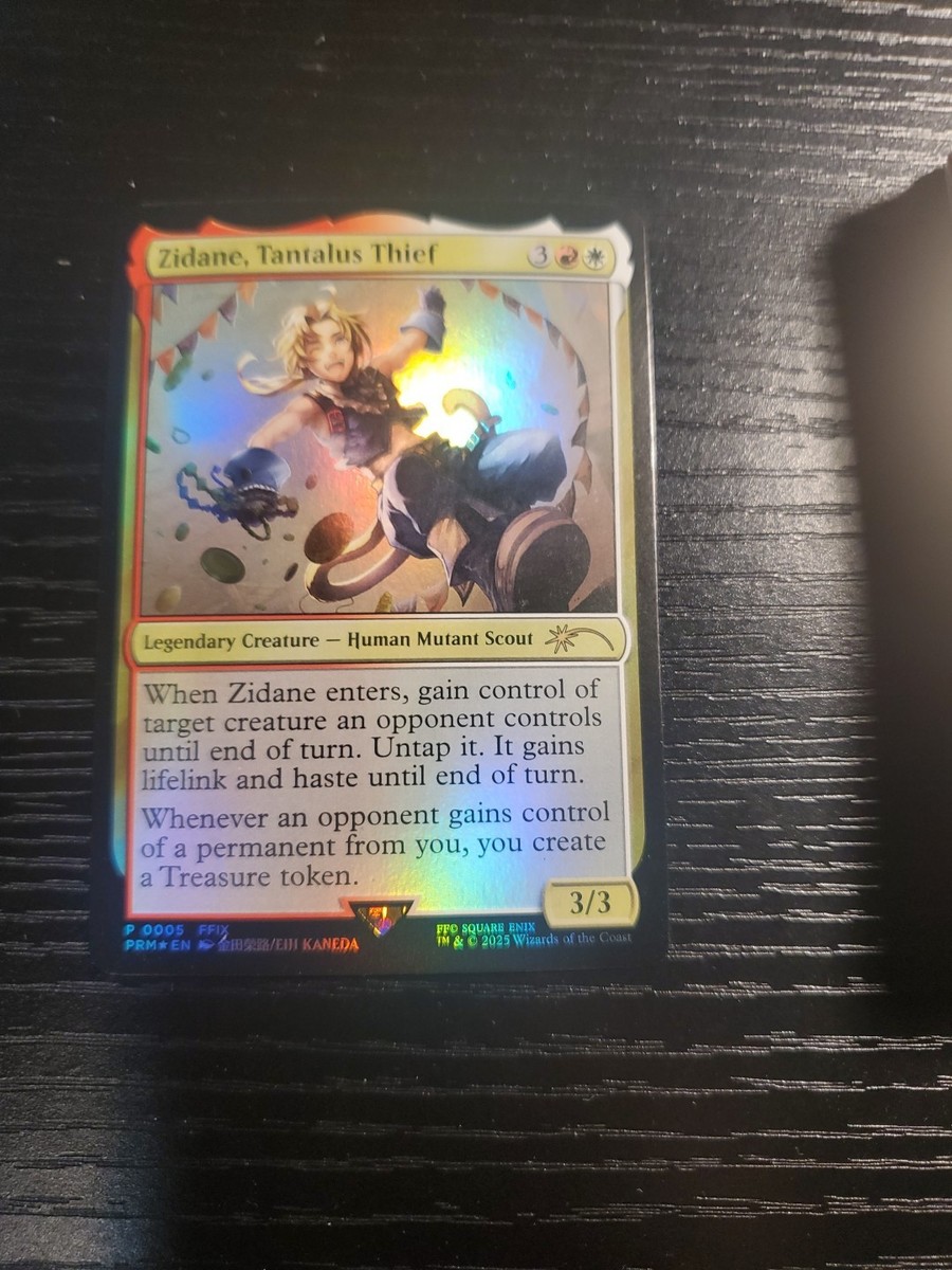 MTG x Final Fantasy Zidane Tantalus Thief Promo Card | eBay