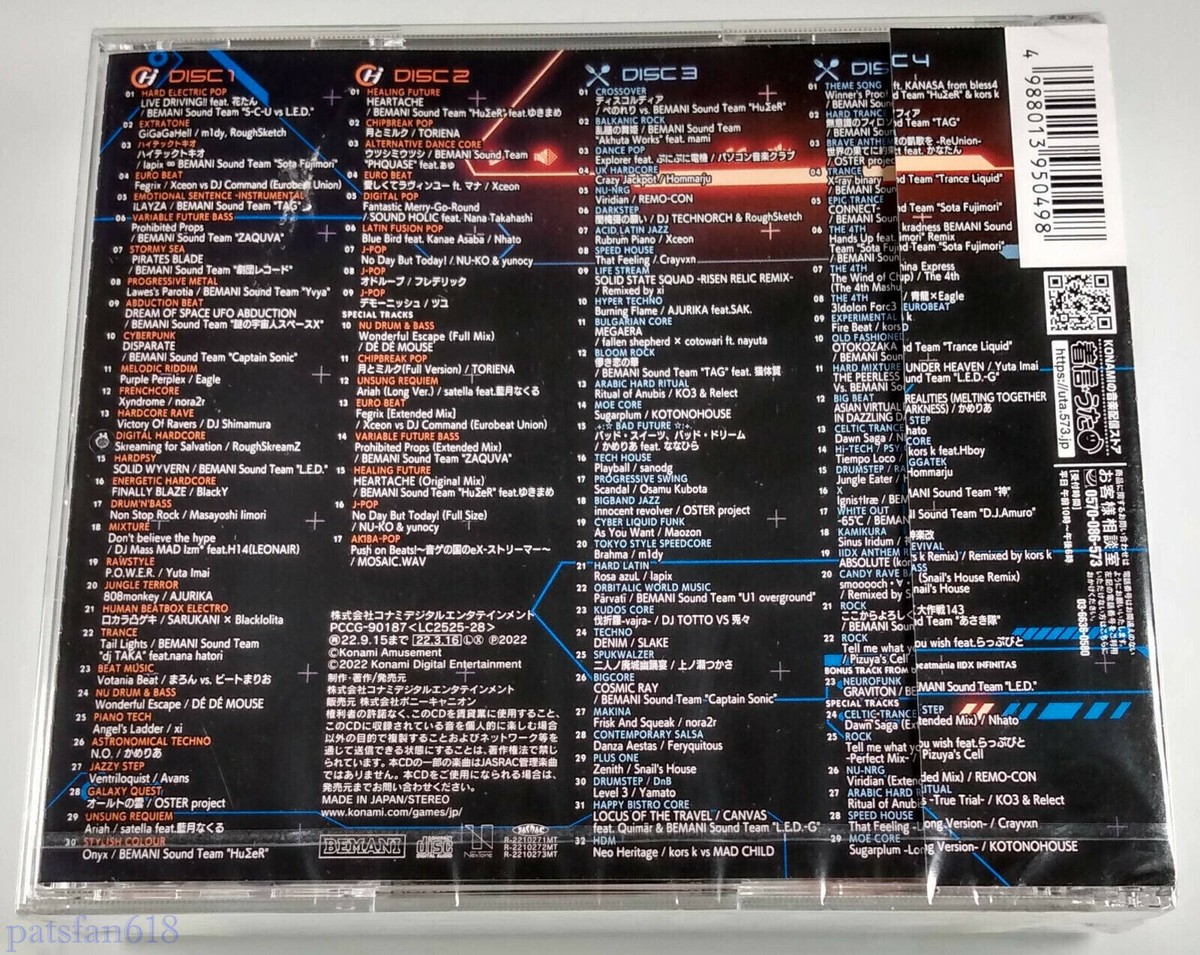 Beatmania IIDX 29 CastHour ORIGINAL SOUNDTRACK Brand New 4-Disc CD