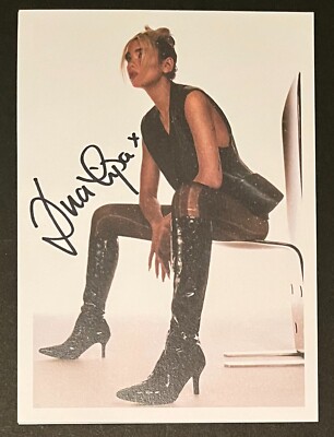 DUA LIPA SIGNED Future Nostalgia Album Art card Autograph auto Don