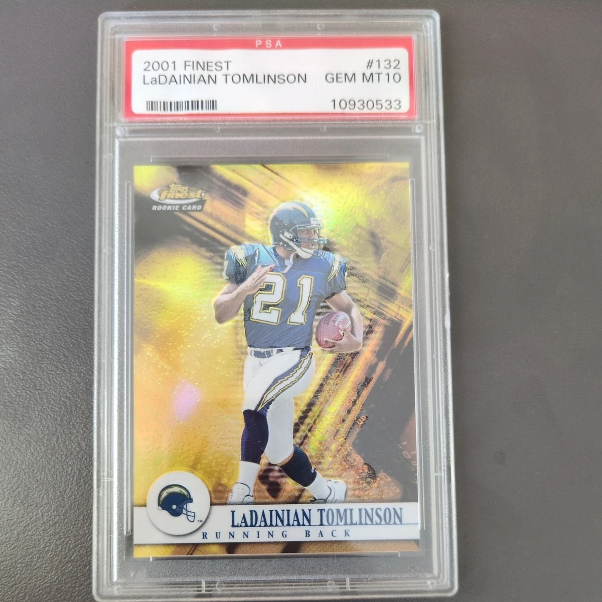 LaDainian Tomlinson Football Grade 10 Sports Trading Cards for