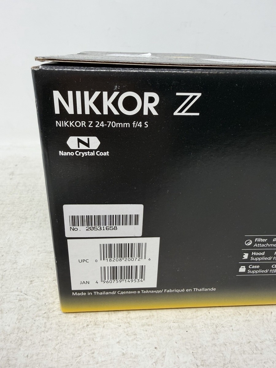 Nikon NIKKOR Z 24-70mm F/4 S Lens for sale online | eBay