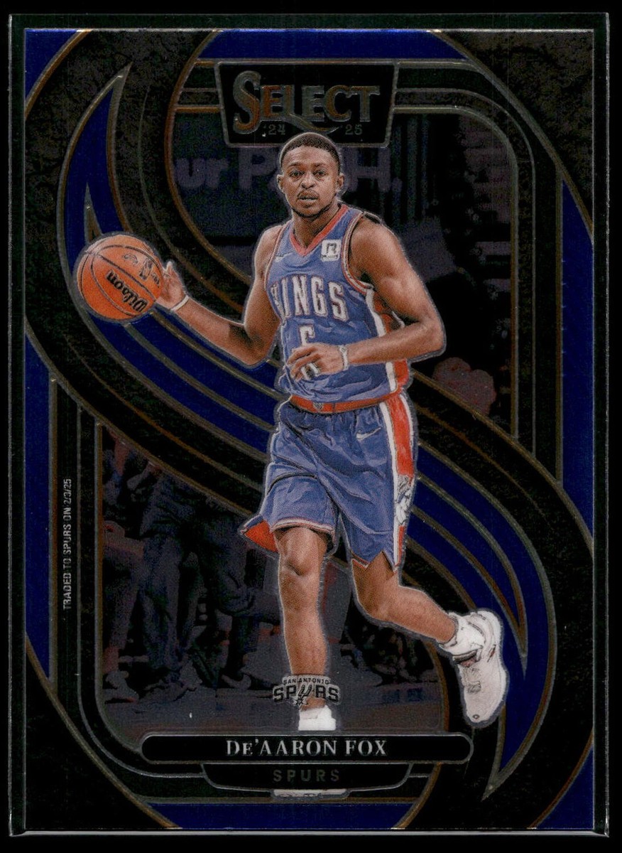 2024-25 Panini Select De'Aaron Fox PREMIER LEVEL RETAIL BLUE